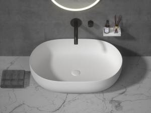 Раковина-чаша Armadi Art Monaco 879-50 кориан овальная матовая, Slim 500x350x135