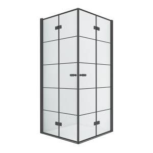 Душевое ограждение NEW TRENDY NEW SOLEO BLACK 80x80x195 D-0287A/D-0288A (черный)