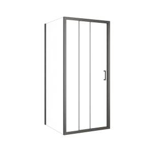 Душевой уголок Cezares Molveno MOLVENO-AHF-31-100/90-C-GM-IV профиль оружейная сталь, стекло прозрачное, 100x90x195