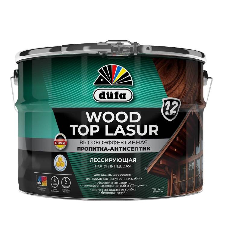Антисептик лессирующий Dufa Wood Top Lasur 14 лиственница 9 л