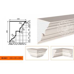 Карниз LepninaPlast КВ-260/1 200x20.5x26