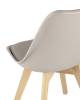 Набор из 4 стульев Stool Group Frankfurt New Y863-V seat beige X4 бежевый фото 8