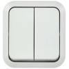 Выключатель 2-клавишный IEK Tors TS-V20-0-10-55-K01 белый фото 2