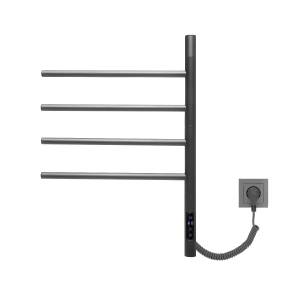 Полотенцесушитель электрический Vincea VTD-1S1CGE графит, с таймером, 43x60