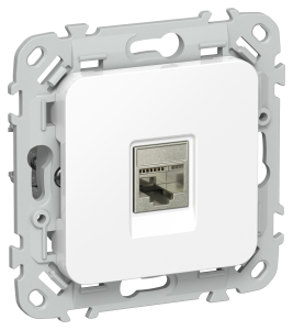 Розетка компьютерная RJ45 IEK Flite FI-K11-2-K01 белый