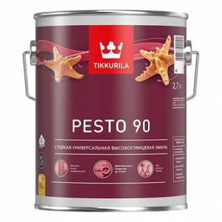 Эмаль алкидная универсальная Tikkurila Pesto 90 база A 2.7 л