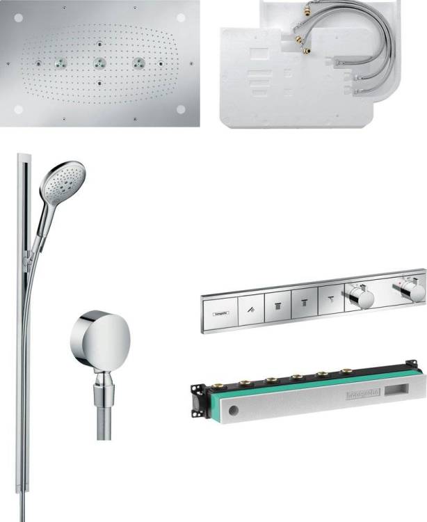 Душевой комплект Hansgrohe Raindance Rainmaker 680/460 (3 jet) 28418000 + 26626000 + 27506000 + 15382000