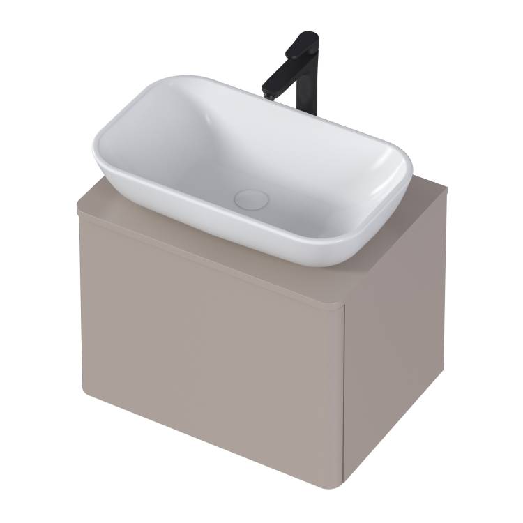 Тумба под раковину 1MarKa Wish Ц0000031564 Софт Кофе, 60.23x44.05x44.6