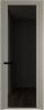 Межкомнатная дверь Profil Doors 2 AGP цвет профиля Никель матовый, стекло безопасное 6 мм черное тонированное 800x2000