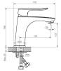Смеситель для раковины Agger Nice A2502100,хром фото 6