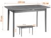 Стол Tetchair Соната Люкс 25164 антик, графит, массив сосны 120(150)x75x75 фото 17
