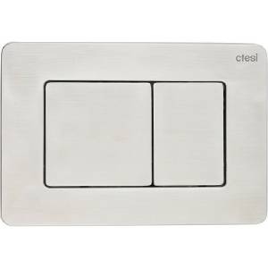 Кнопка смыва Ctesi Steel BK0202140 серый