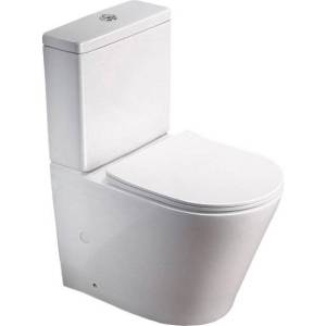 Унитаз-компакт SantiLine SL-5014 безободковый, с крышкой-сиденьем микролифт