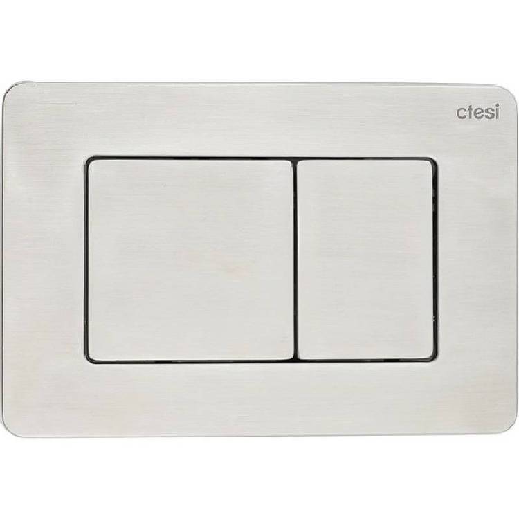 Кнопка смыва Ctesi Steel BK0202140 серый