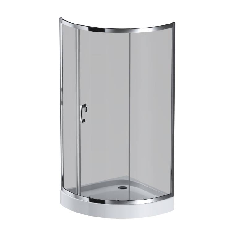 Душевой уголок Am.Pm Like W83UG-315-090CG профиль хром, стекло тонированное, 90x90