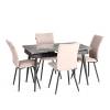 Стул Tetchair Monte Carlo Trend 24792 бежевый, черный, велюр фото 6