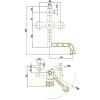 Душевая система Bronze de Luxe Windsor 10120PF/1 одноручковый, излив резной 20 см фото 4