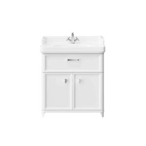 Тумба с раковиной Kerama Marazzi Pompei белая глянцевая, 80 см, раковина PO.wb.80