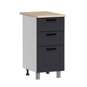 Кухонный модуль напольный Аленушка Астра Н3Я 400 Н00231103 сталь,скоба черный