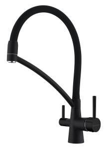 Смеситель для кухни Paulmark Siegen Si213111-AN с гибким изливом, антрацит