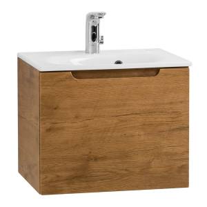 Тумба под раковину Belbagno Etna ETNA-600-1C-SO-RN-P 59.6x39.2x40 Rovere Nature подвесная с одним выкатным ящиком