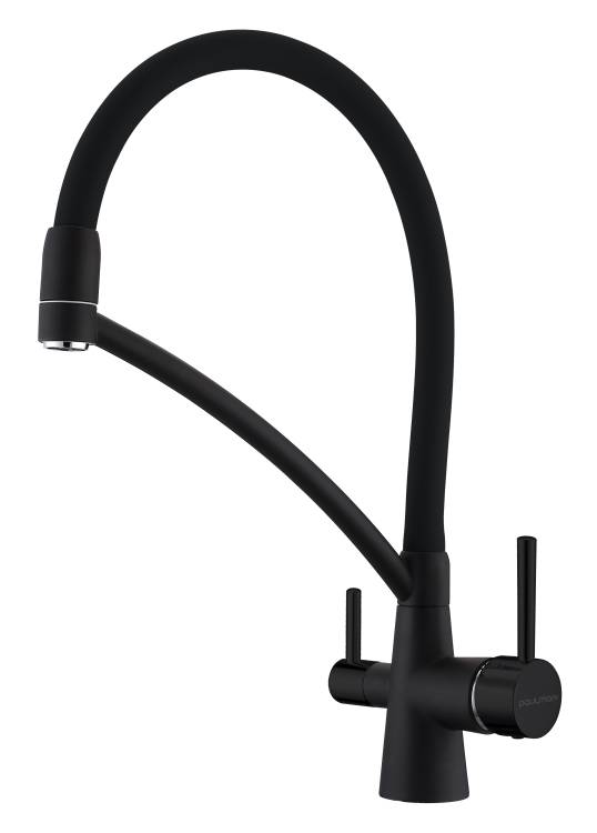Смеситель для кухни Paulmark Siegen Si213111-AN с гибким изливом, антрацит