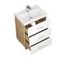 Тумба под раковину Uncoria Гарда 60 56059 белый, дуб сонома фото 2