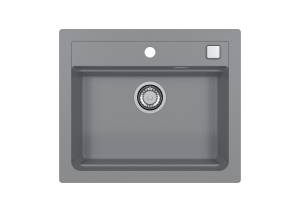 Мойка кухонная Alveus Granital Atrox 30 1131995 Concrete - G81 с сифоном, 59x50