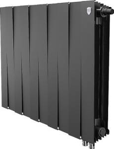 Радиатор биметаллический Royal Thermo Piano Forte 500 VDR noir sable, 10 секций, черный