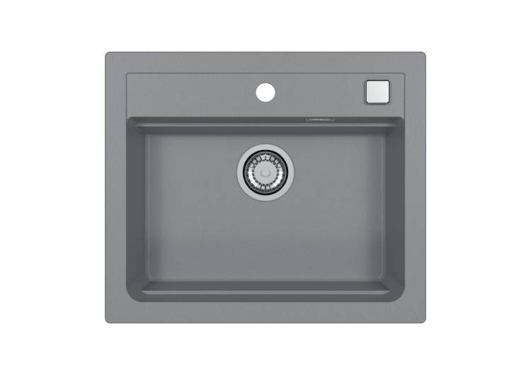 Мойка кухонная Alveus Granital Atrox 30 1131995 Concrete - G81 с сифоном, 59x50
