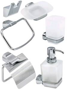 Набор аксессуаров для ванной Bath Plus Opus OP-979-1 серый