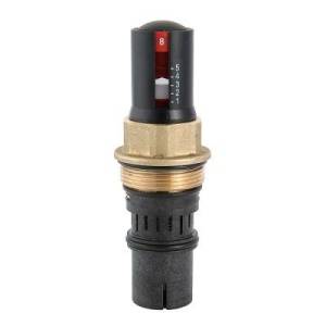 Картридж для стабилизатора расхода VALTEC с открытой настройкой (для корпуса S), 17-210 кПа, 100-412 л/ч, черный/белый
