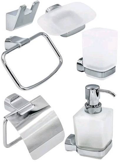 Набор аксессуаров для ванной Bath Plus Opus OP-979-1 серый