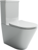 Унитаз-моноблок Ceramica Nova Highlight CN1802 безободковый, сиденье микролифт, белый фото 2