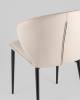 Стул Stool Group Deia DC1151 S301-42 bl.l светло-серый черные ножки, экокожа фото 7