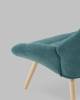 Кресло Stool Group Олби Страйпс QH-2805K 263-8 green темно-бирюзовый фото 6