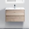 Тумба с раковиной BelBagno Kraft 80 rovere galifax bianco