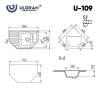 Мойка кухонная Ulgran Classic U-109-342 графит фото 3