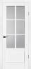 Межкомнатная дверь Profilo Porte экошпон PSC-43, остекленная, белый 700x2000