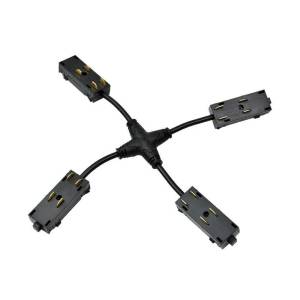 Коннектор X-образный Denkirs Smart TR2116-BK