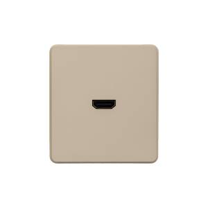 Розетка HDMI Kranz Round KR-78-0730-7 бежевый