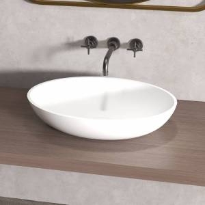 Раковина Abber Stein AS2635 55 см, белая матовая