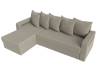 Диван угловой Лига диванов Гермес Лайт 112726L Бежевый Левый фото 5