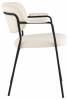 Стул Stool Group Кэрол FDC9005 DC2635-1A white букле белый, черные ножки фото 2