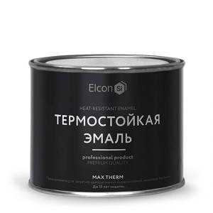 Эмаль термостойкая Elcon Max Therm белая до 700С 0.4 кг