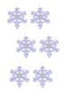 Светодиодная гирлянда Uniel занавес Снежинки-1 220V синий ULD-E1503-072/DTA Blue IP20 Snowflakes-3 UL-00007336 фото 2