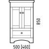 Тумба под раковину Corozo Техас 50 SD-00000994 белый фото 2