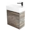 Тумба под раковину Belbagno Kraft Mini KRAFT MINI-500/260-1A-SO-PP-L 45x25x50 Pino Pasadena подвесная с распашной дверцей, левосторонняя фото 3