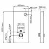 Система инсталляции для унитазов Wasserkraft Naab 86TLT.040.PE.BL пристенная, черная фото 4