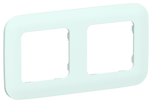 Рамка 2-постовая IEK Flite FI-M22-31-20-K94 холодный лед